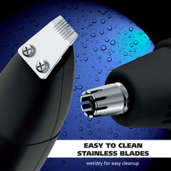 Wahl detail head macro showing fine blades for accurate eyebrow shaping