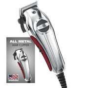 Wahl metal clipper front view showing durable housing and professional finish benefit