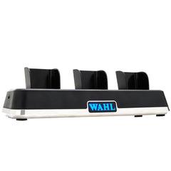 Wahl power station front view showing organized charging and easy access