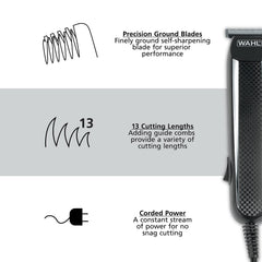 Wahl PowerPro guide combs layout illustrating included length options