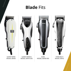 Wahl Professional blade mounted on clipper demonstrating proper fit and performance
