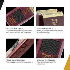 Wahl Professional shaver held in hand for scale to show comfortable professional grip