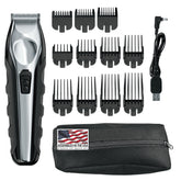 Wahl trimmer front view showing compact design and professional look
