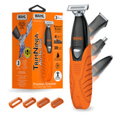 Wahl TrimNinja front view showing device and benefits of compact versatility