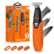 Wahl TrimNinja front view showing device and benefits of compact versatility