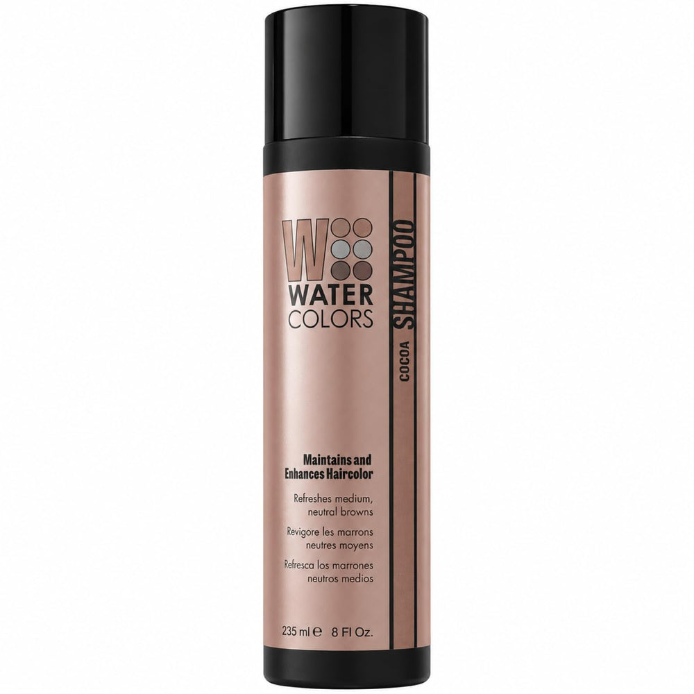 Watercolors front packaging showing cocoa color and product benefit