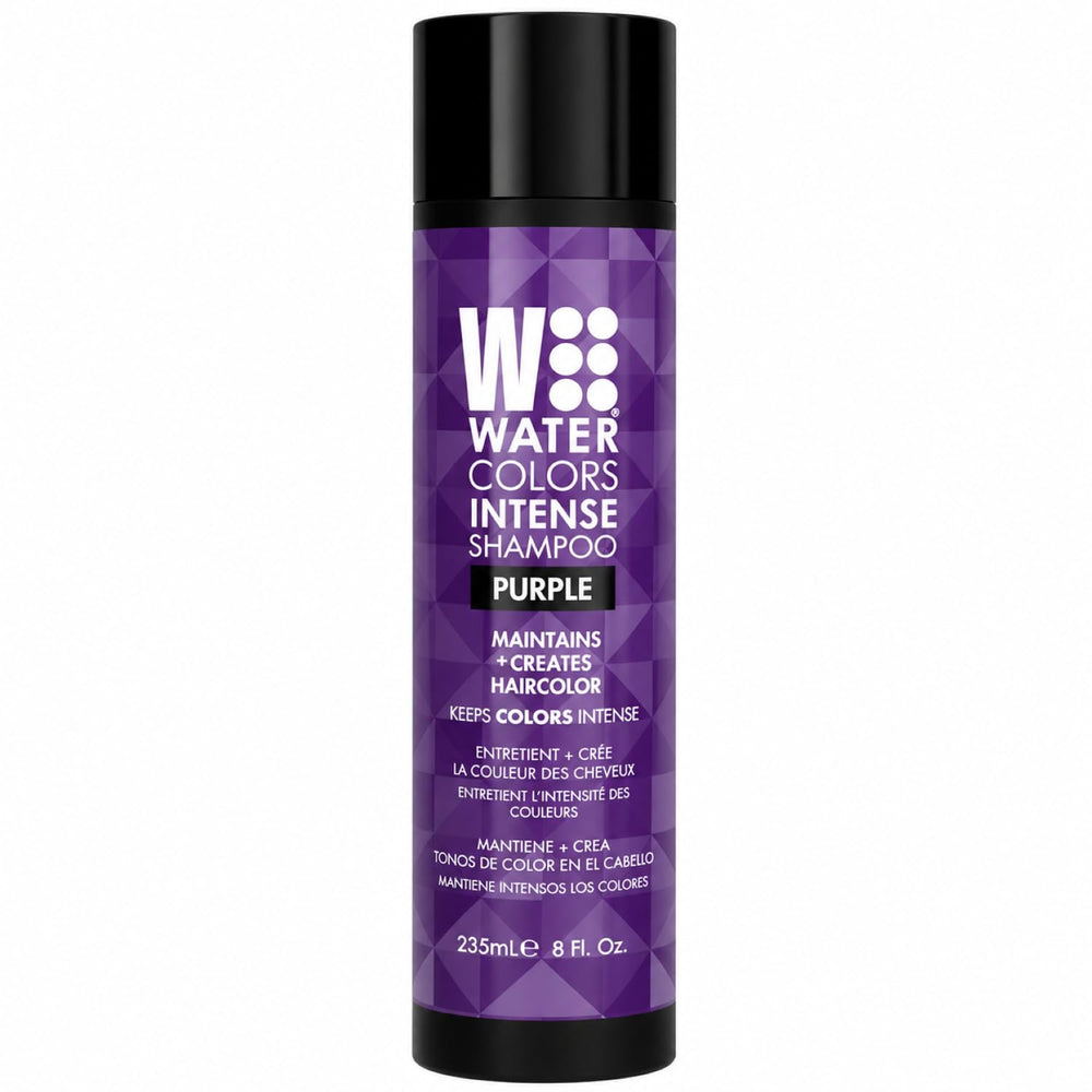 Watercolors front bottle purple showing label and color benefits