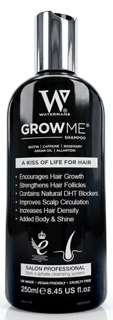 Watermans Grow Me front bottle showing clean design and strength boost