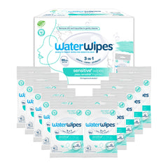 WaterWipes front pack showing label and unscented benefit