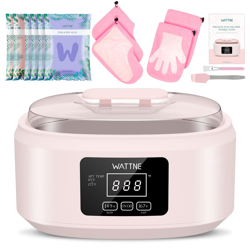 Wattne front view pink machine showcasing compact, user-friendly design and warmth