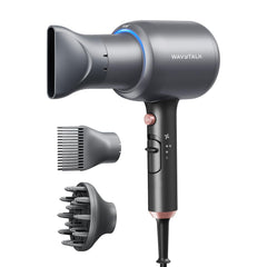 wavytalk front view of dryer showing sleek design and fast drying benefit