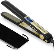 wavytalk front view of flat iron showing sleek body and 1-inch plates for easy styling