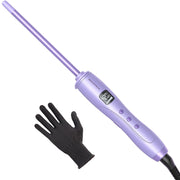 wavytalk front view of compact curling iron showing slim barrel and handle advantage