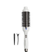 wavytalk front view of heated round brush showing ergonomic handle and barrel for easy styling
