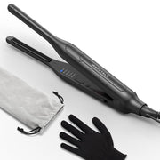 wavytalk front view of mini flat iron showing compact design and control