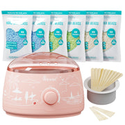 WAX BEAR wax warmer front view showing compact, user-friendly design and fast heating benefit