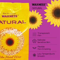 Spatula applying Waxness wax thinly on skin for comfortable application