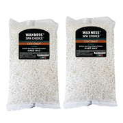 Waxness front packaging showing coconut hard wax and clear labeling benefit: professional supply