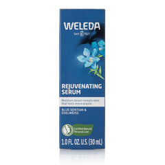 Weleda dropper close-up dispensing a drop, highlights precise application benefit
