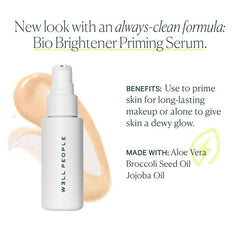 Well People serum texture close-up showing lightweight, dewy finish