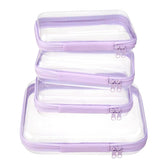 WELPIRT front view of stacked case set showing clear visibility and tidy storage