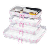 WELPIRT front view of set showing clear cases and neat organization benefit