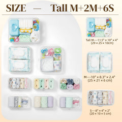 WELPIRT medium pouch open with toiletries organized for travel convenience