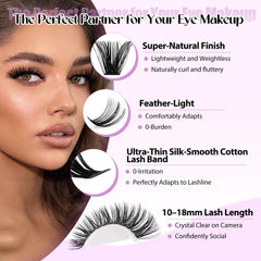 WENDY LASHES precision tweezers and brush displayed for accurate cluster placement