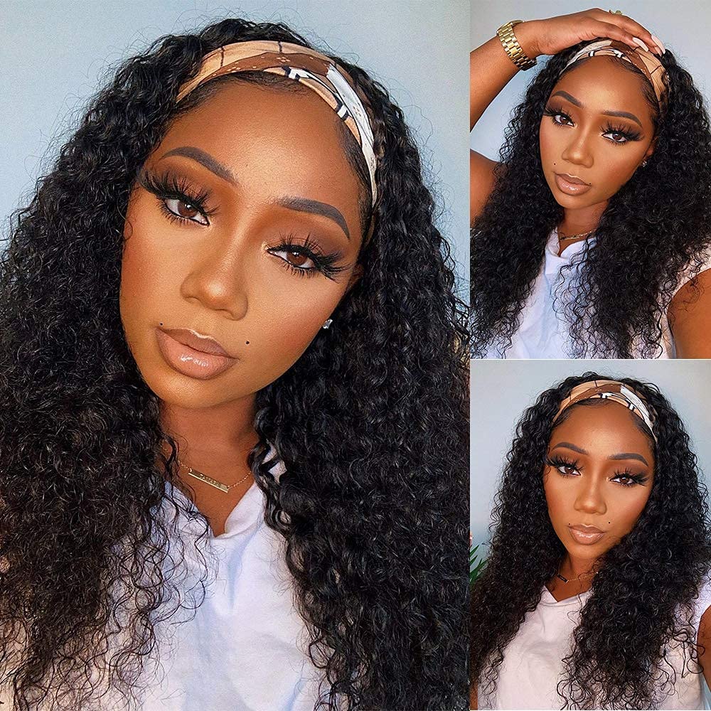 WENYAN front packaging showing deep wave headband wig for quick wear