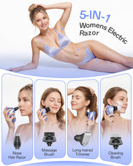 WEQOEE 7D floating shaving head close-up, improved contour tracking benefit