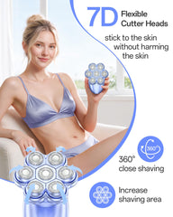WEQOEE trimmer in use on bikini area, precise gentle shaping benefit