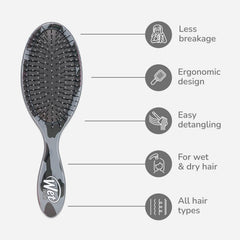 Wet Brush IntelliFlex bristles close-up showing flexible tips that reduce breakage