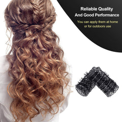 WILLBOND rollers placed in hair demonstrating hands-free curl setting benefit
