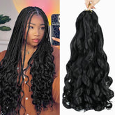 WIPPORYA front packaging showing six 18-inch packs and natural black benefit: full-head supply