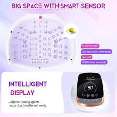 Wisdompark LCD touchscreen displaying timers for precise curing control