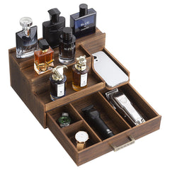 Wishtofly front view of organizer showing tidy perfume display and easy access