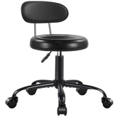 WKWKER front view of rolling stool showing compact design and mobility
