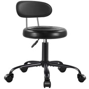 WKWKER front view of rolling stool showing compact design and mobility