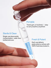 WNP ampoules packed in travel bag, convenient for on-the-go replenishing