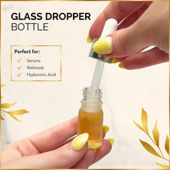 Wondercraft glass dropper bottles closeup preserving serums for controlled application