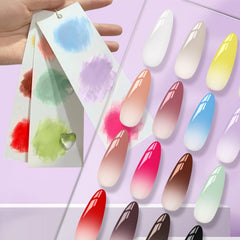 woobena applying with sponge demonstration for quick gradient blending and smooth transitions