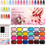 woobena palette front view showing 24 vivid colors and organized layout for easy selection