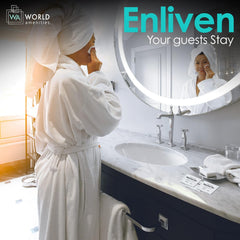 World Amenities wipe showing moisture saturation and vitamin E benefits