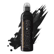 World Famous Blackout Black front packaging showing professional benefits