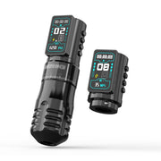 Wormhole Tattoo front view showing ergonomic pen and black finish benefit easy handling