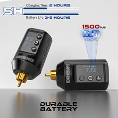 Wormhole Tattoo handheld scale image showing 59g lightweight body that reduces hand fatigue