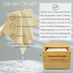 WOWOTEX removing makeup from face showing effective, non-abrasive cleansing