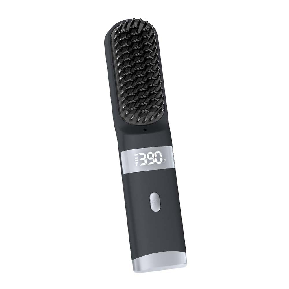 WPHIIHC FastHeat front view showing sleek black body and brush shape for easy styling