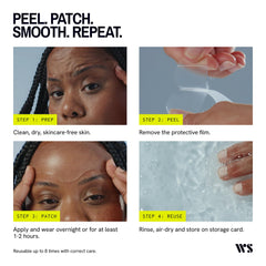 Wrinkles Schminkles patch worn on forehead while sleeping to smooth lines