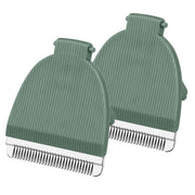 Wusuker front packaging showing two green replacement blades for Meridian trimmer, ensures easy fit